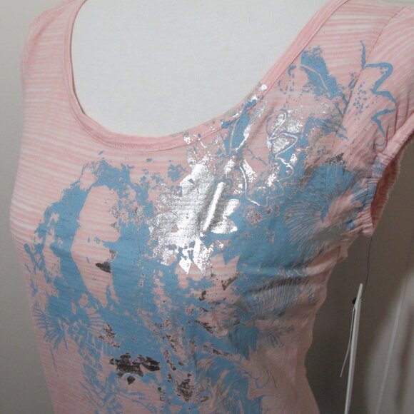 Calvin Klein | Pink Cap Sleeve w/ Metallic Silver - Picture 8 of 11